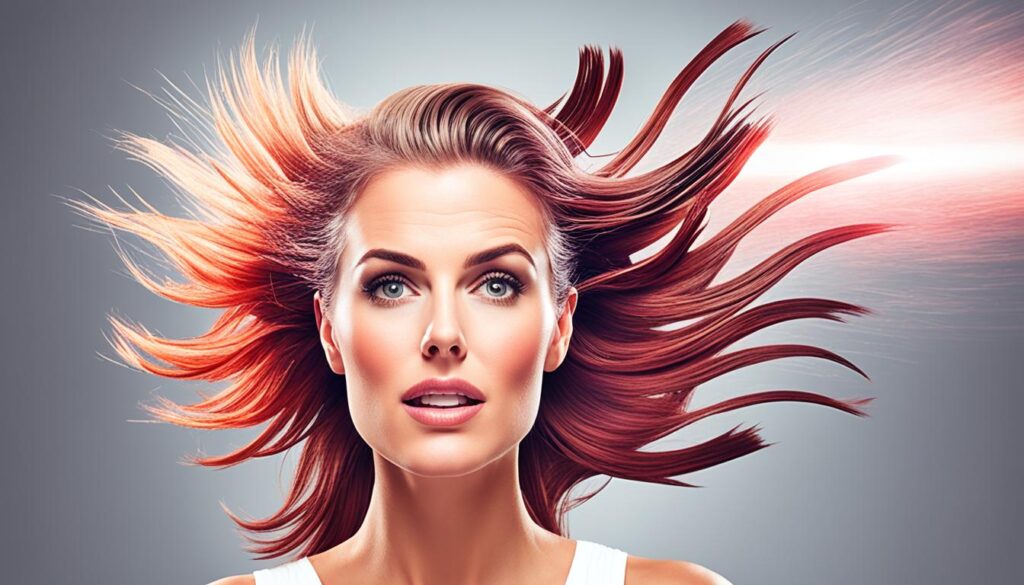 Hair loss due to heat damage