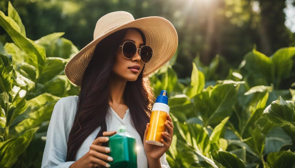 Hair protection from UV exposure