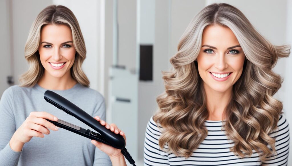 Safe hair styling temperatures for maintaining density