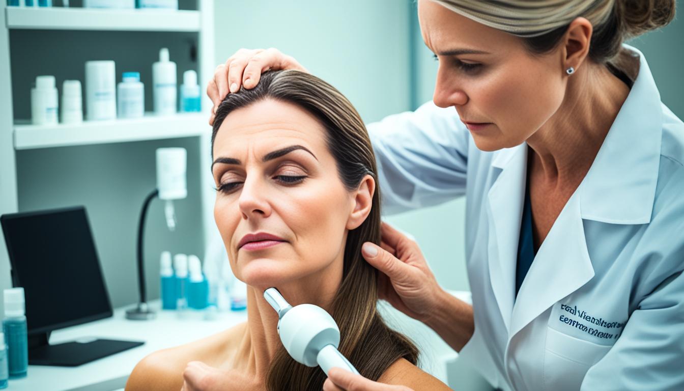 dermatologist female hair loss