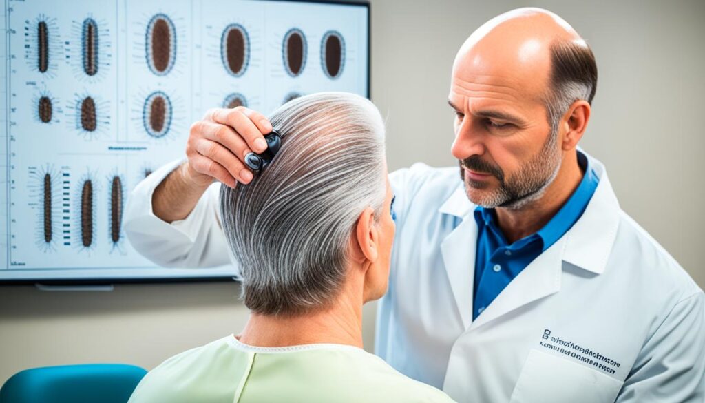 diagnosing female male pattern baldness