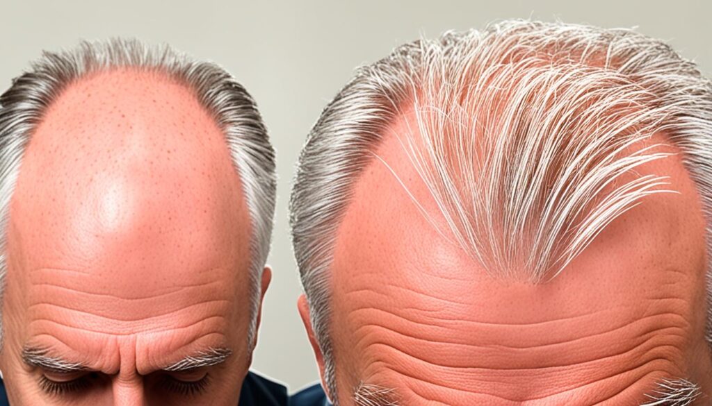 female balding at temples