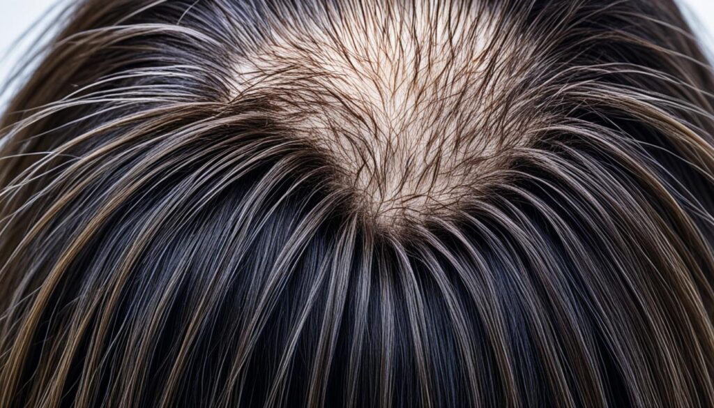 female crown hair loss