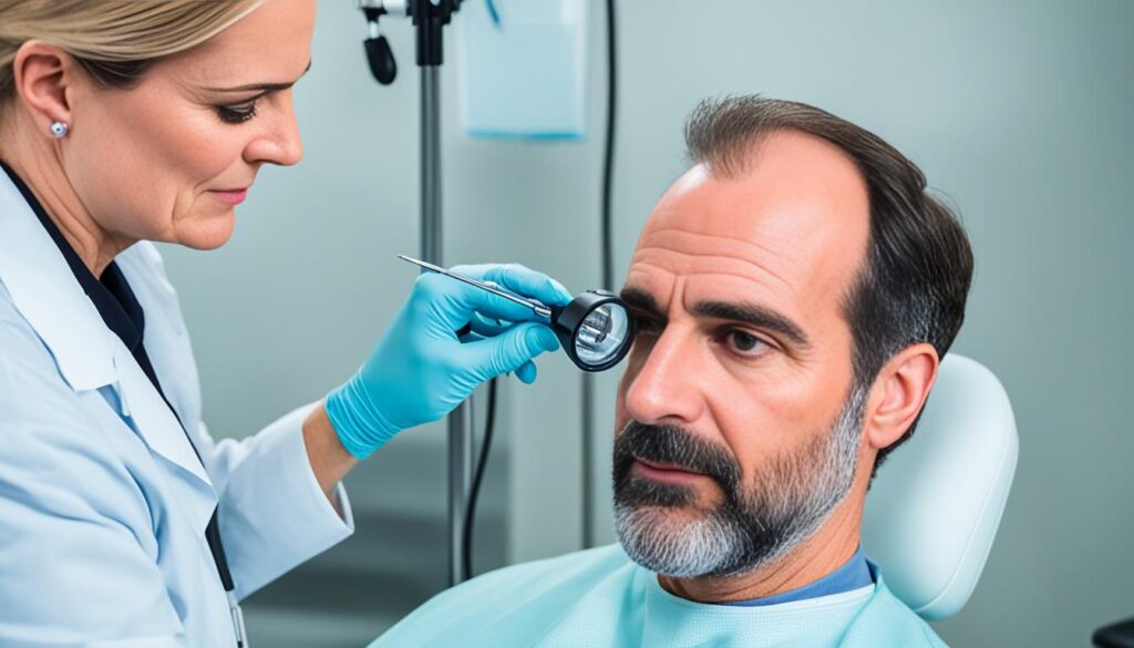 hair loss examination