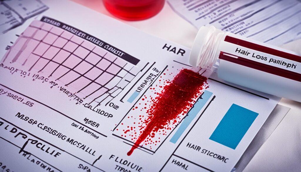 hair loss what blood test
