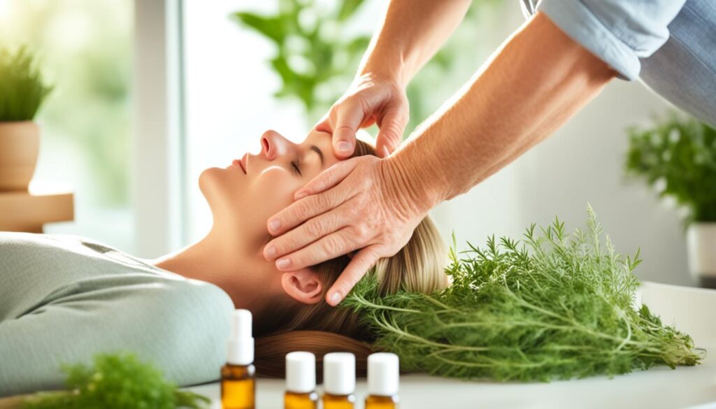 scalp massages and herbal remedies