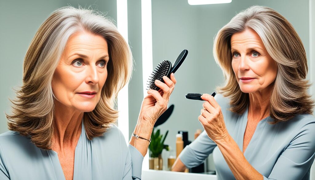 thinning hair menopause