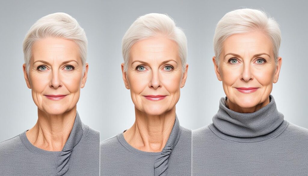 woman with bald spot on head